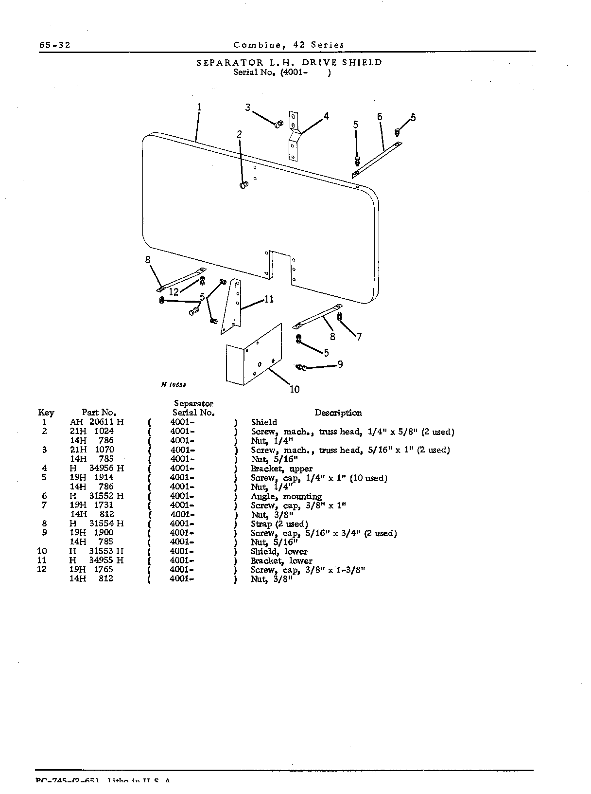 Shields, separator (Continued)