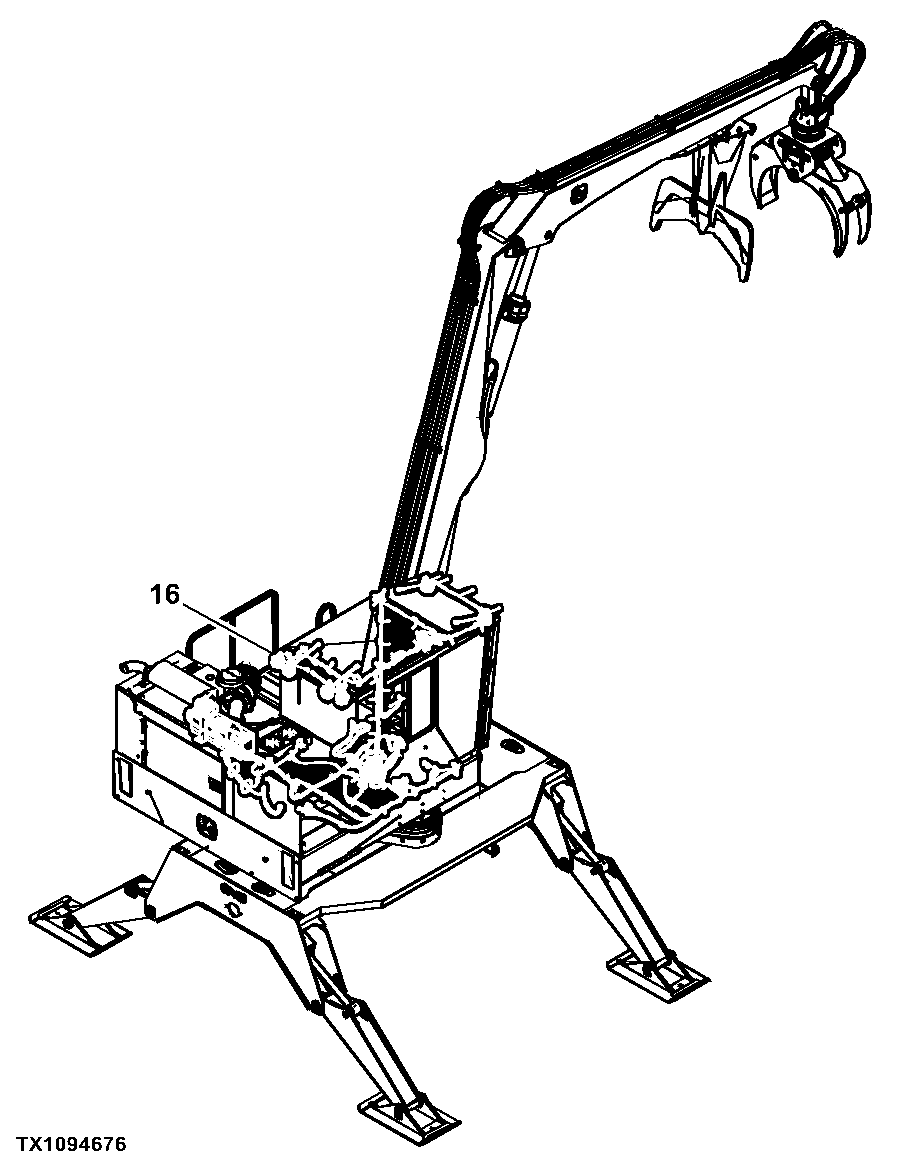 437D Knuckleboom Log Loader (PIN: 1T0437DX_ _C182218- )