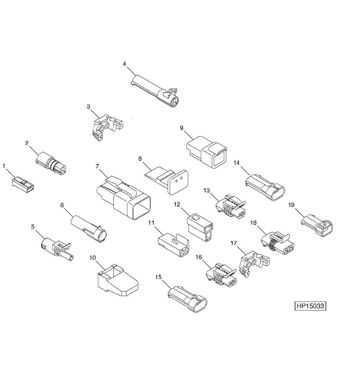 ELECTRICAL CONNECTOR SERVICE KIT 1-WAY AND 2-WAY CONNECTORS (BOX 1)