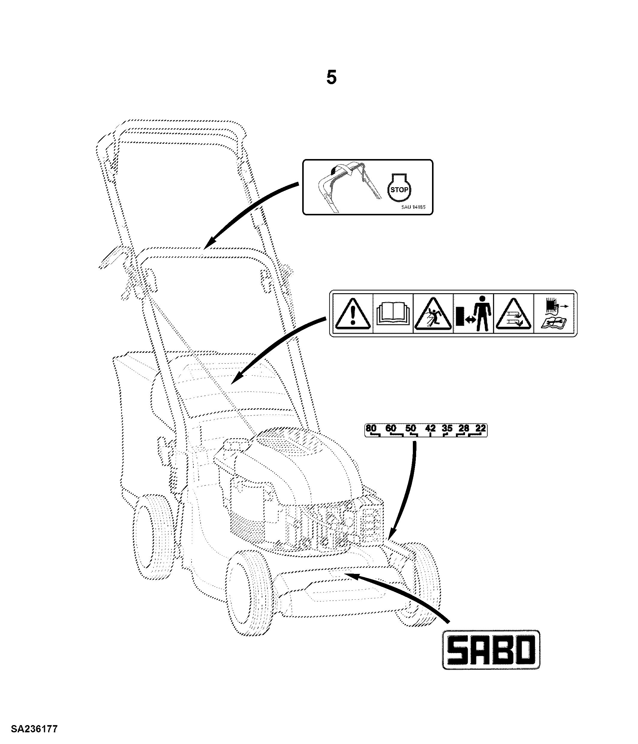 10 43 cm Walk-Behind Mower 4-Cycle Engine, 43-Compact (SA1462)