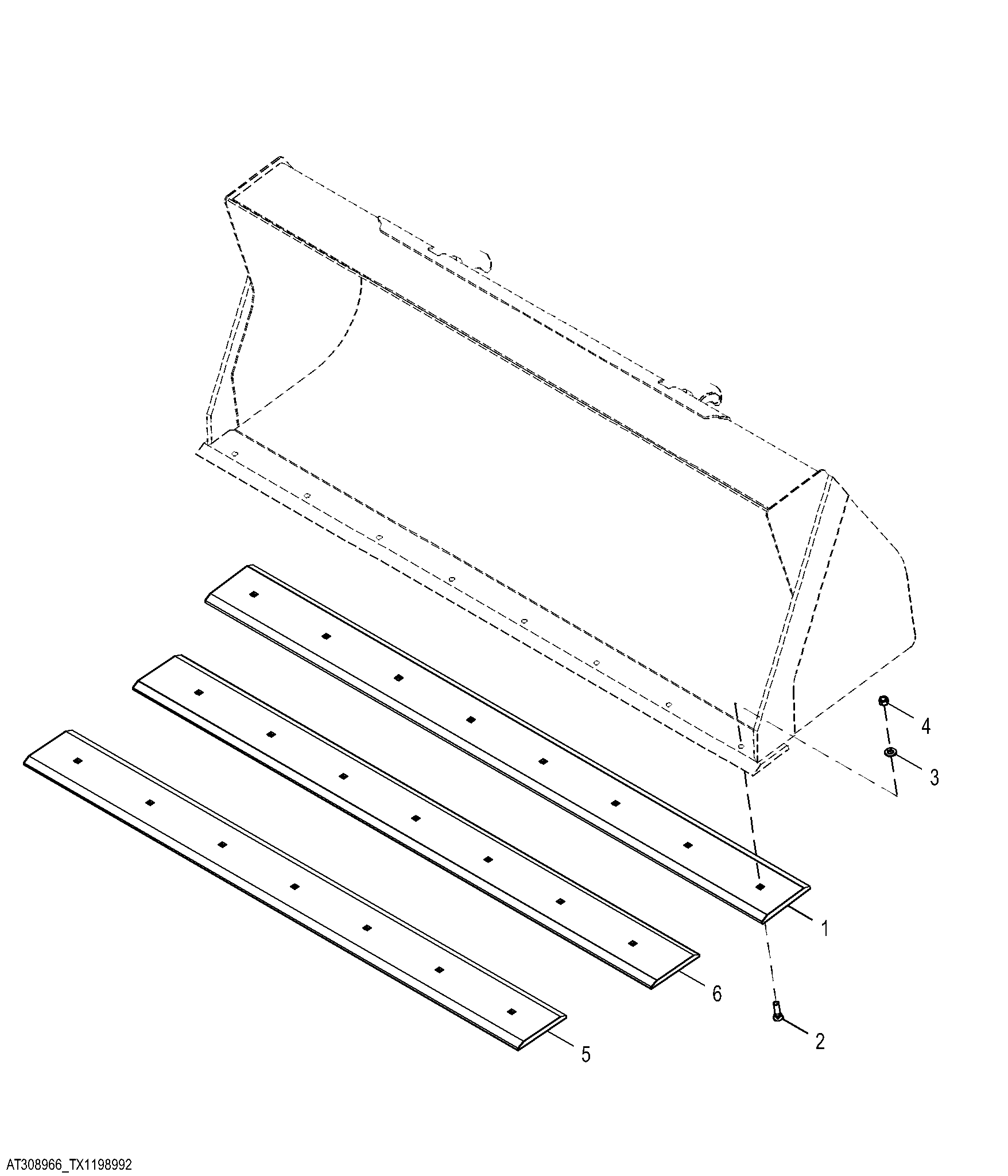 Loader Bucket Auxiliary Bolt On Cutting Edge
