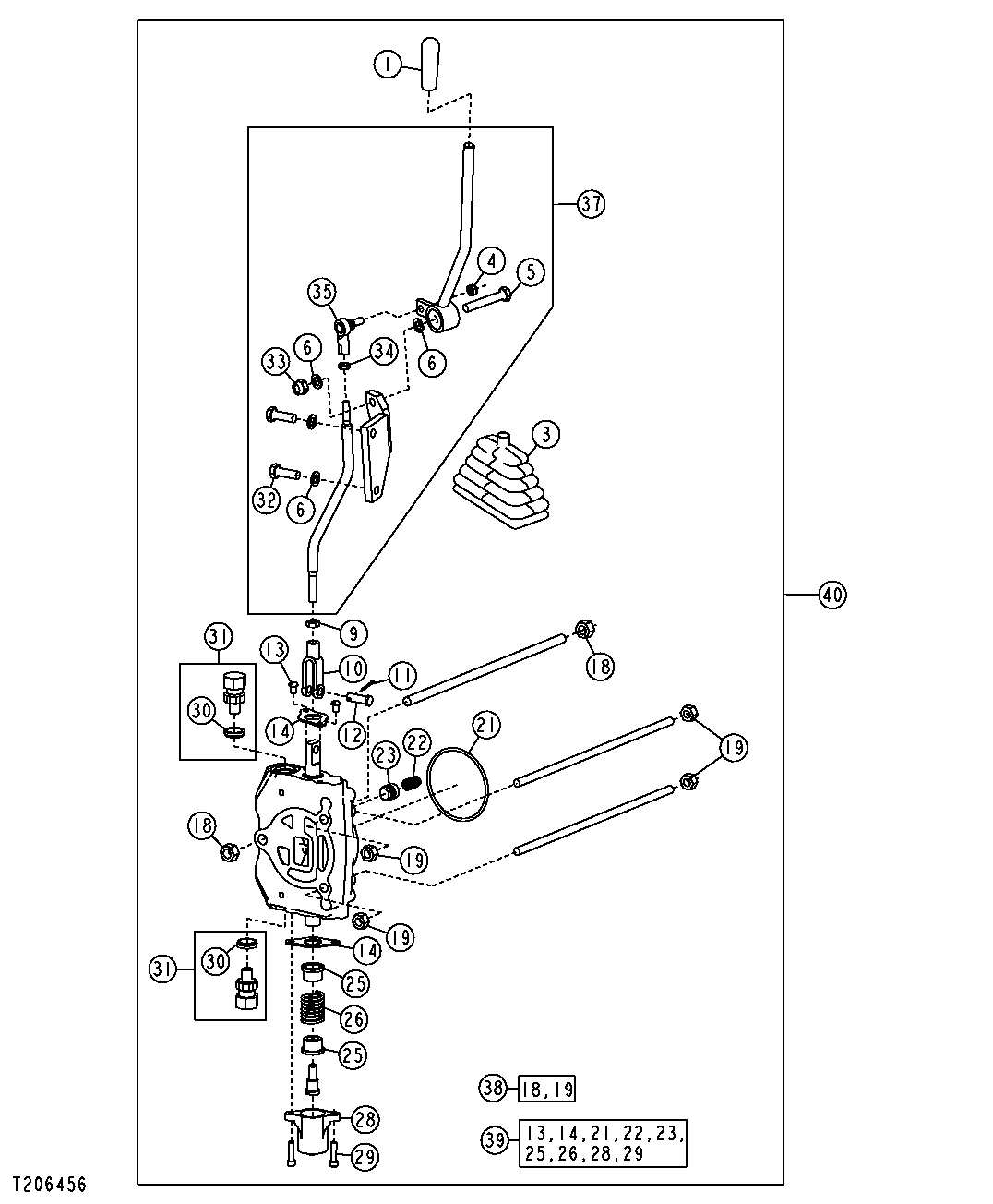 AUXILIARY VALVE WITH LINKAGE (FOURTH FUNCTION)