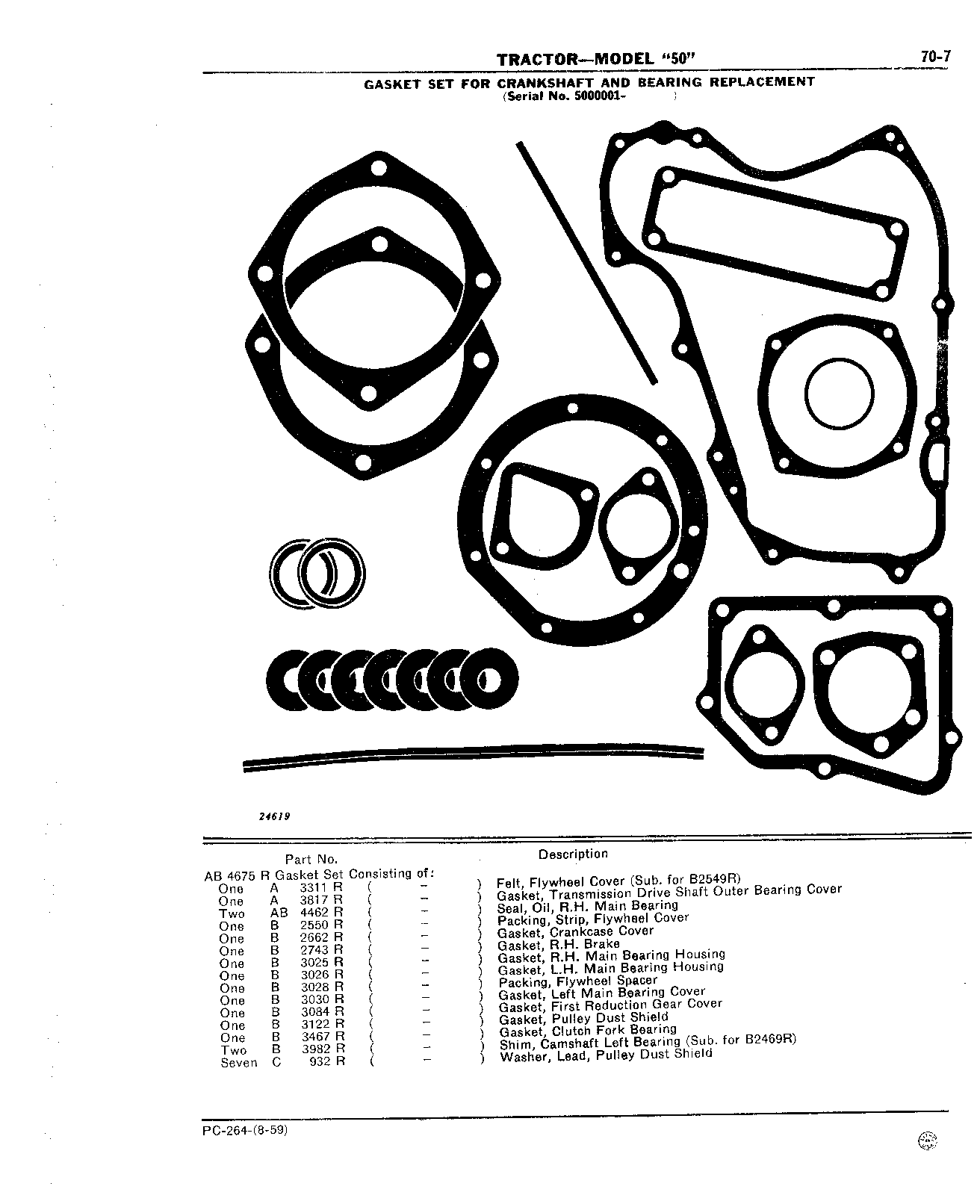 Section 70 - Umbrella Holder, Decals, and Gasket Sets (Continued)