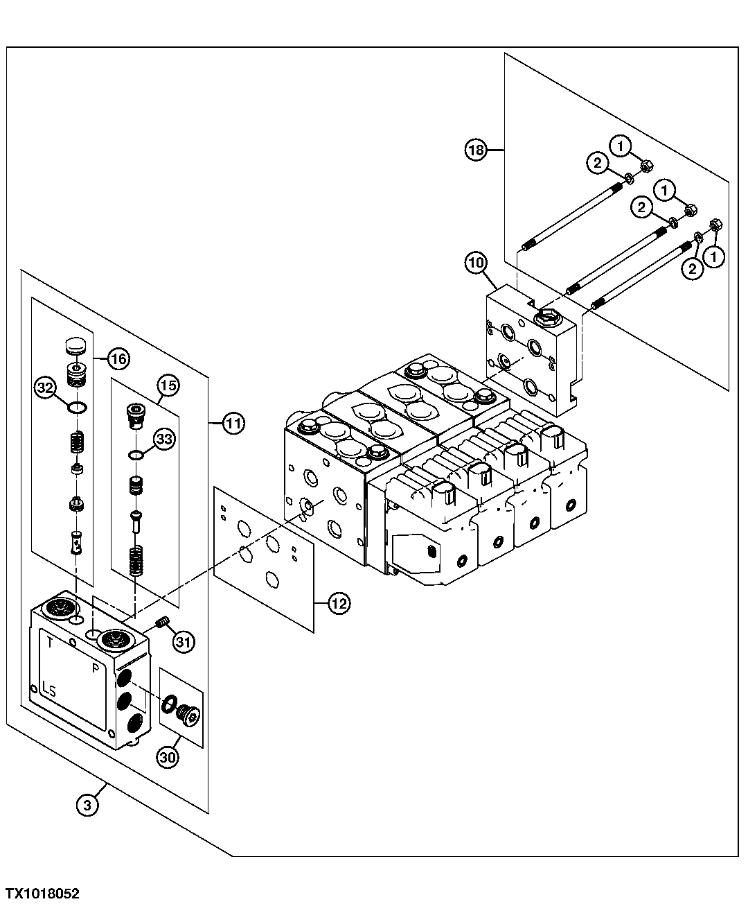 Integrated Grade Control Valve Inlet, Outlet and Tie Rods