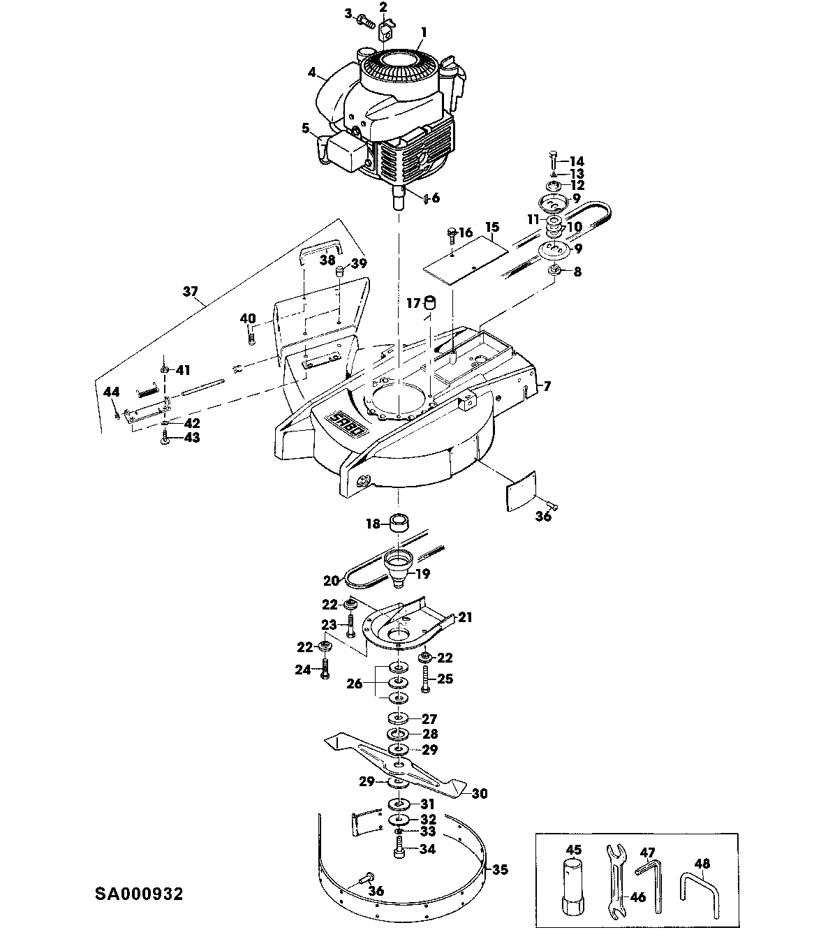 Housing, Engine, Mower Deck, Discharge, Drive