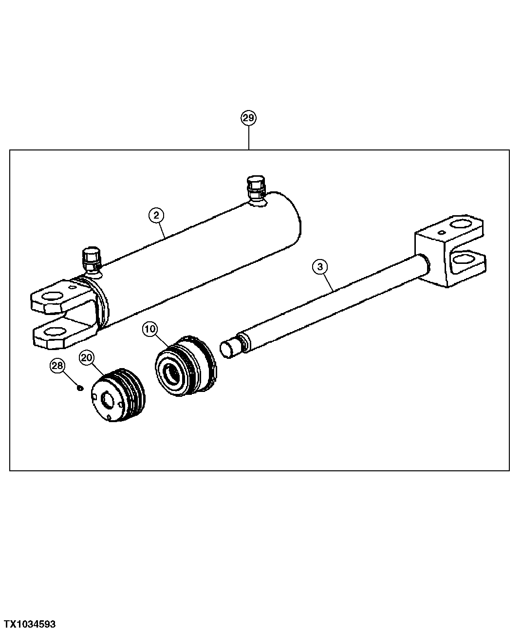 Steering Cylinder, Components