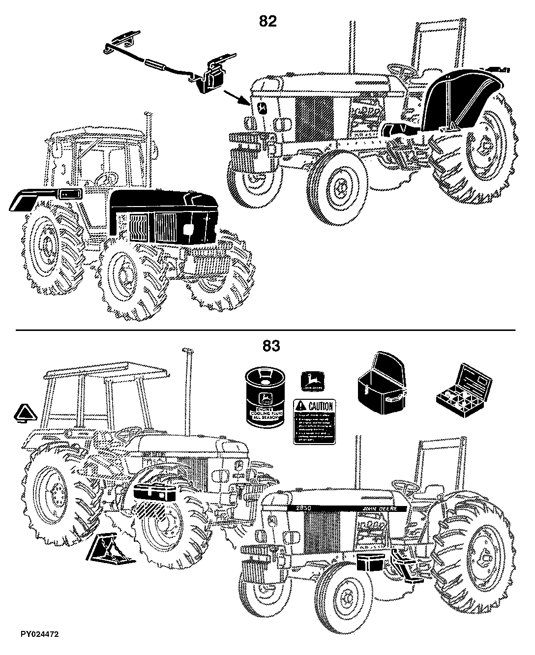 2650, 2650N, 2850 Tractors (Synchro-Transmission)(Europe Edition)