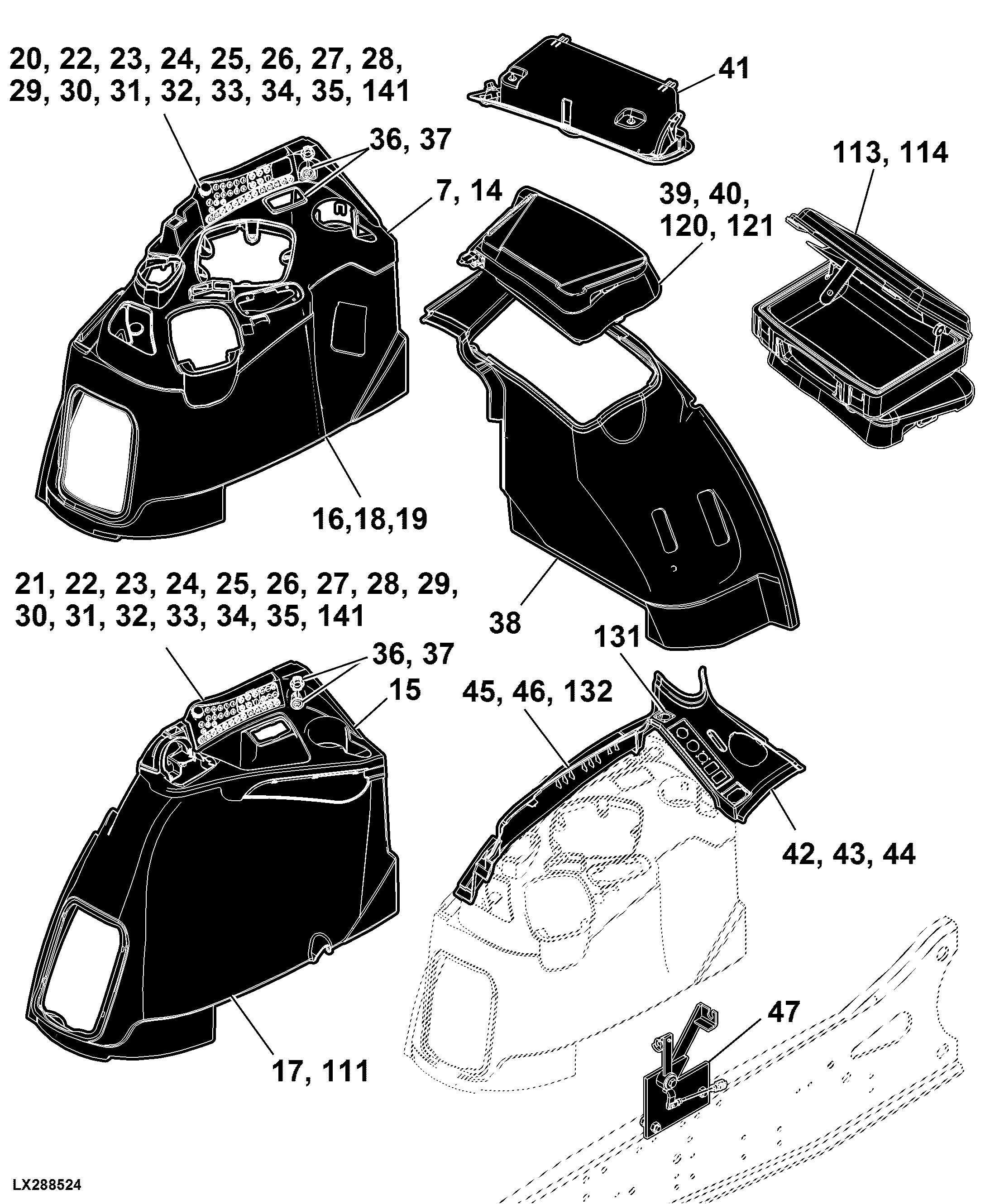 93 Operator's Station, Controls and Accessories