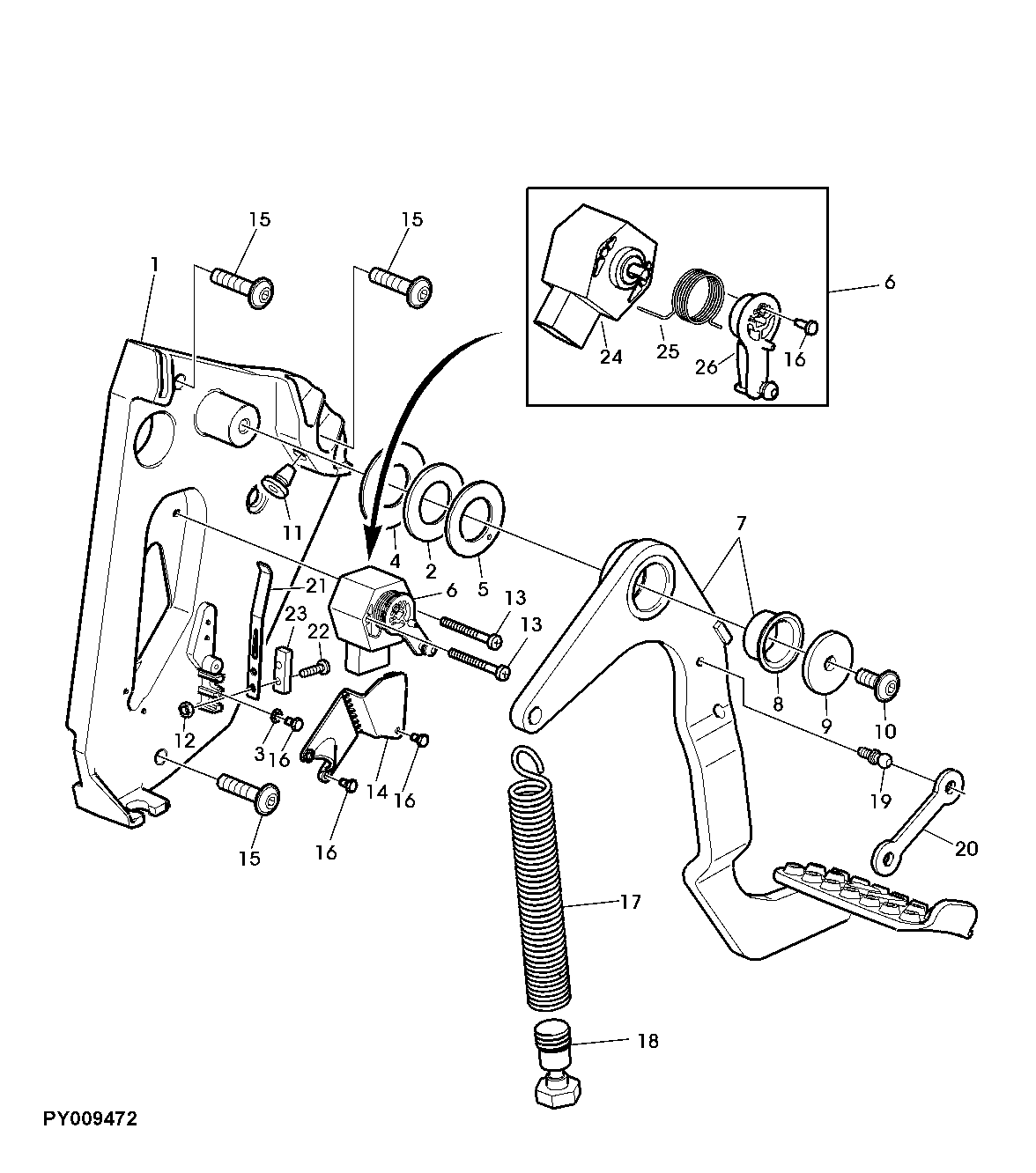 CLUTCH ACTUATING COMPONENTS, CLUTCH PEDAL (ELECTRICAL)