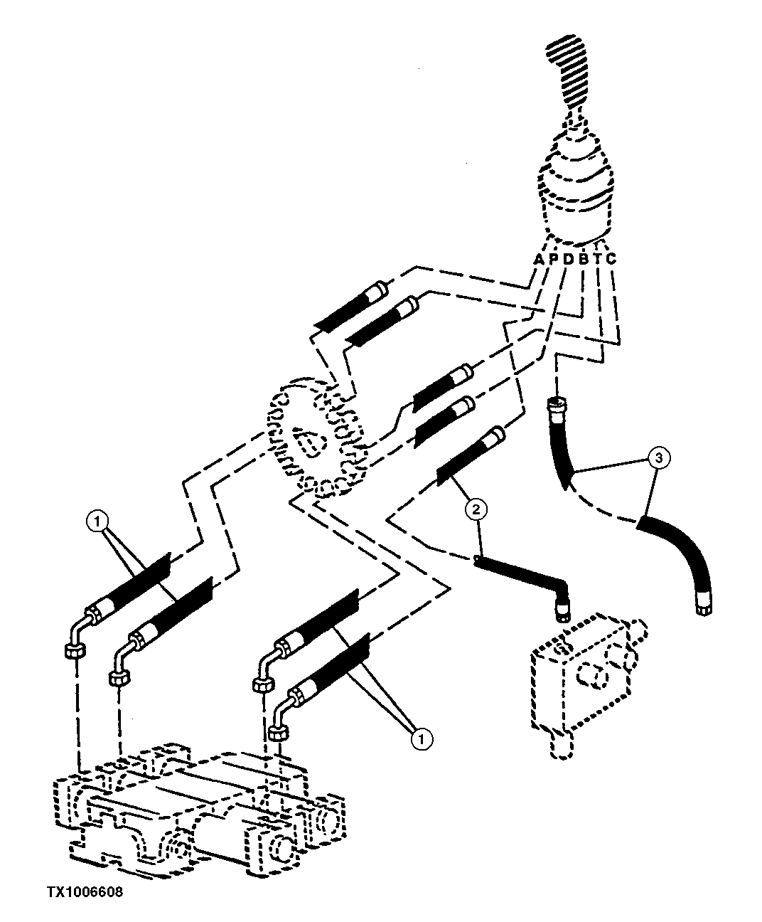 SINGLE LEVER PILOT CONTROLLER COMPONENTS (SN -590067) (CONTINUED)