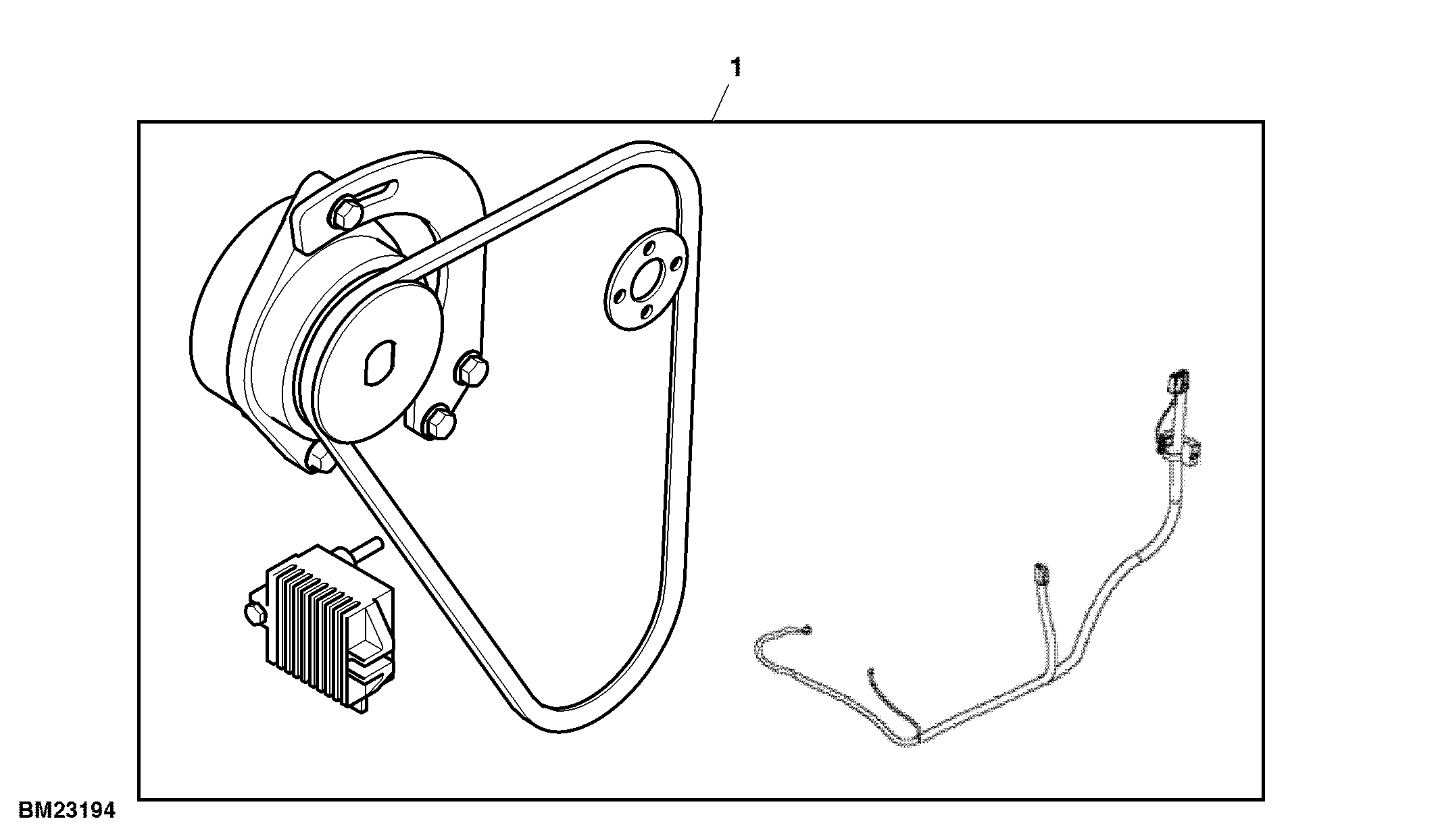 Auxiliary Alternator, Attachment