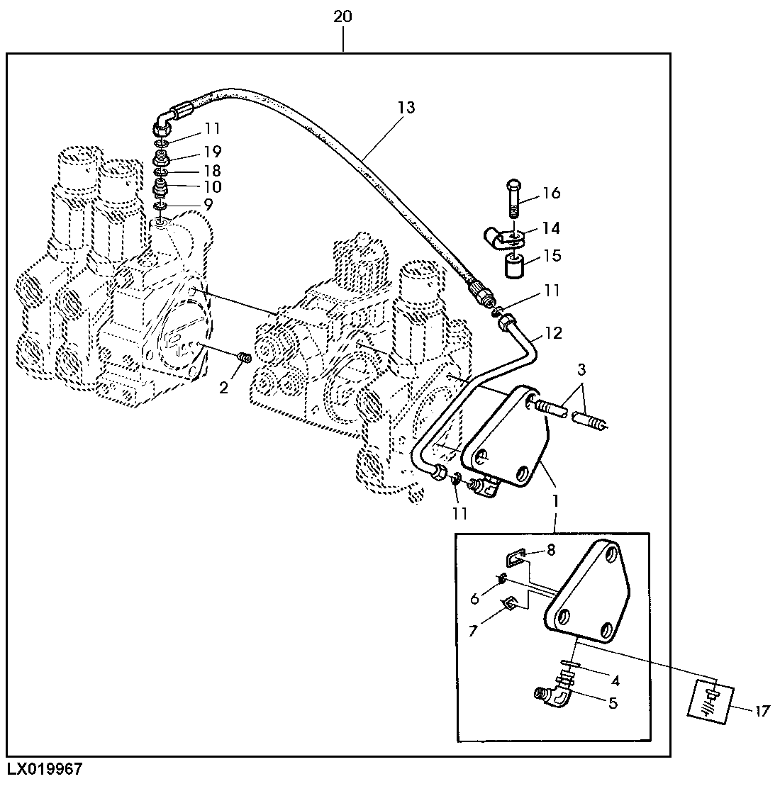 END COVER, R.H. SIDE, SELECTIVE CONTROL VALVES (301 SERIES)
