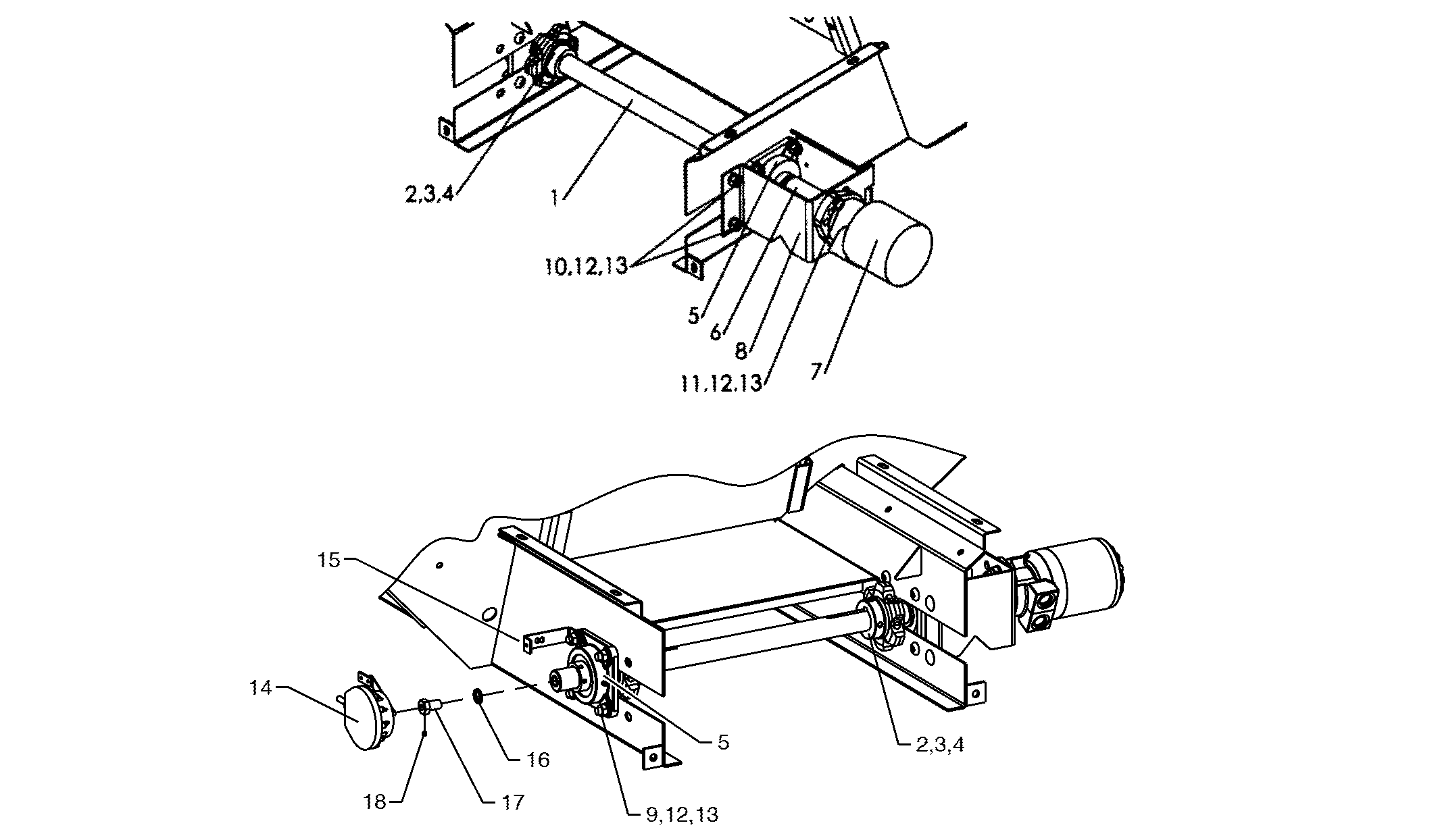 Second Product Bin Conveyor Drive and Encoder