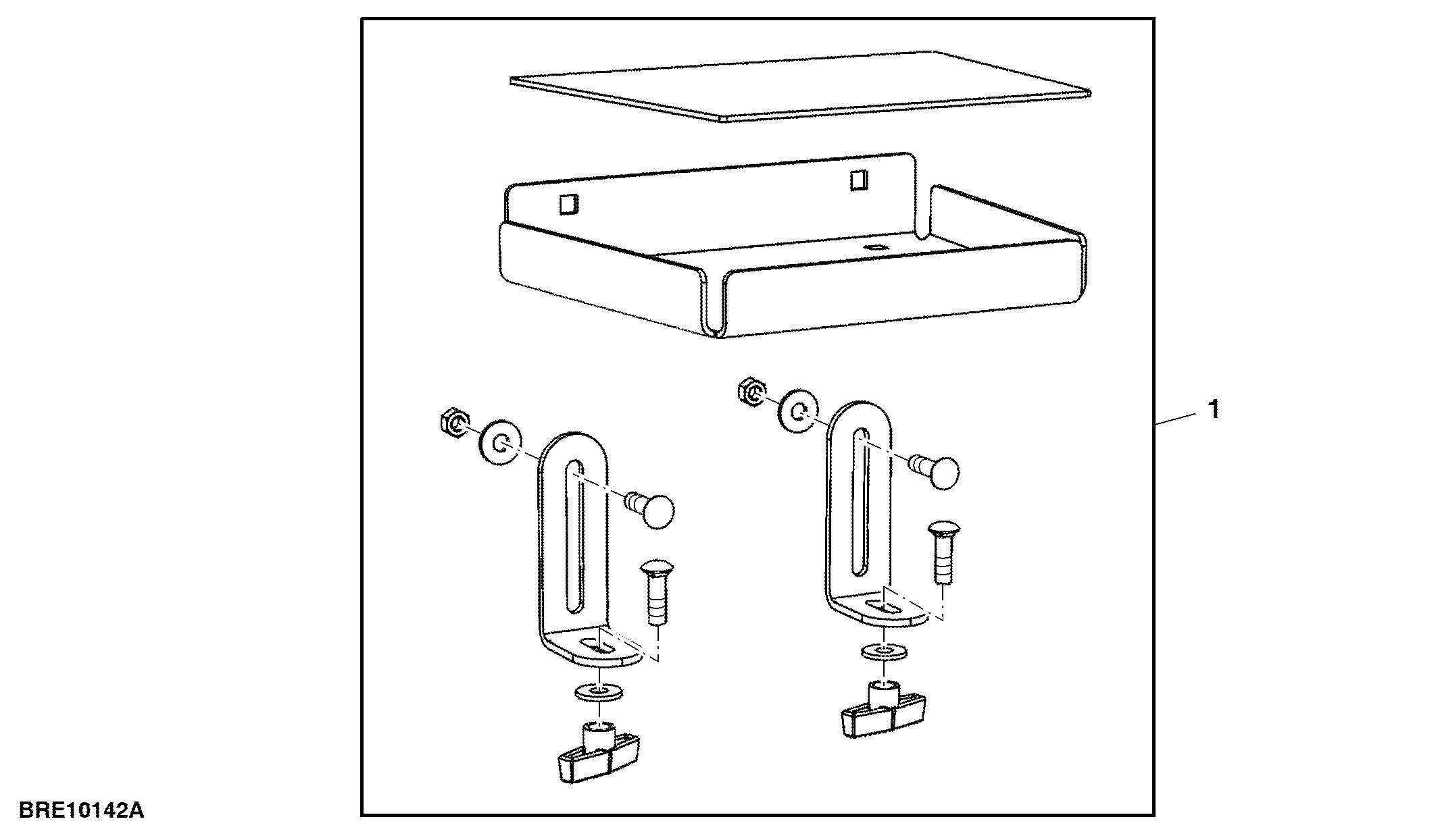 Attachment, Utility Tray For Accessory Bracket