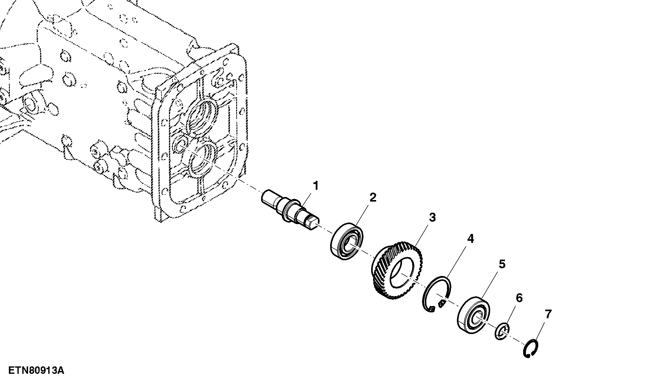 Reverse Idler Shaft, Low Duty, SyncShuttle™