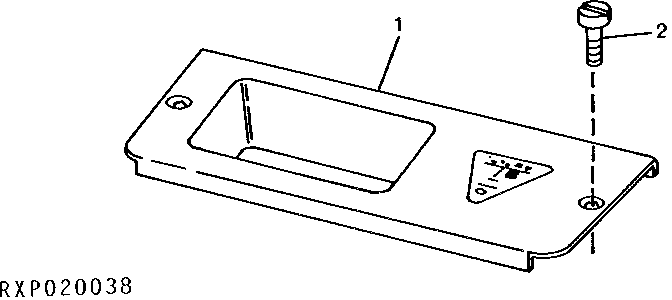 TEMPERATURE/MODE CONTROL MODULE COVER (2-POST FOLDING ROPS)