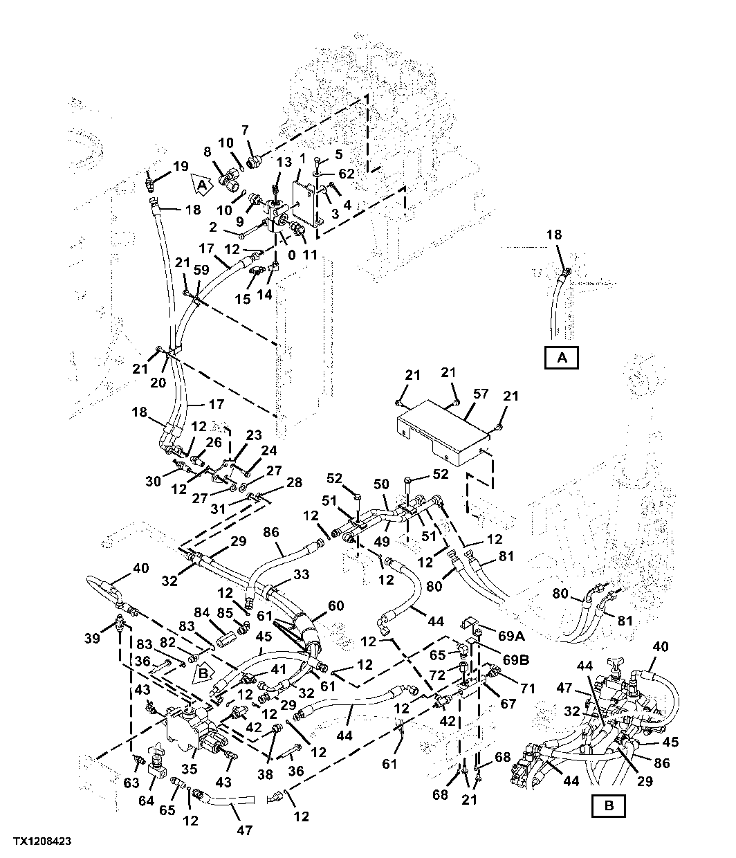 Counterweight High Pressure Lines, Removal Device