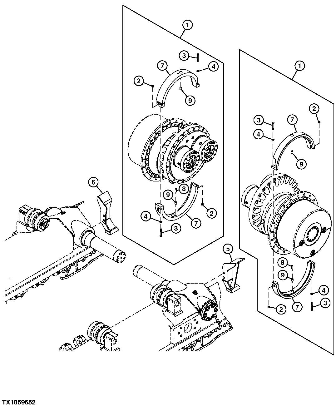 Final Drive Guard And Guard Ring (Waste Handler Package)