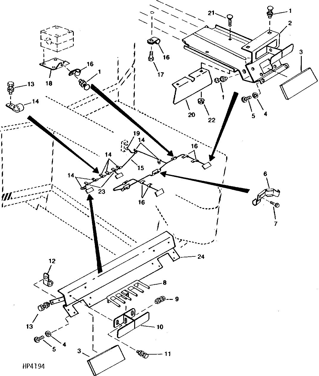 HARVESTRAK MONITOR SYSTEM AND WIRING HARNESS