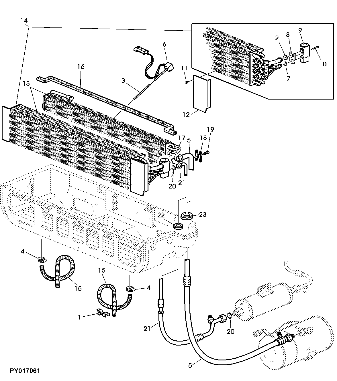 AIR CONDITIONING, EVAPORATOR AND HEAT EXCHANGER
