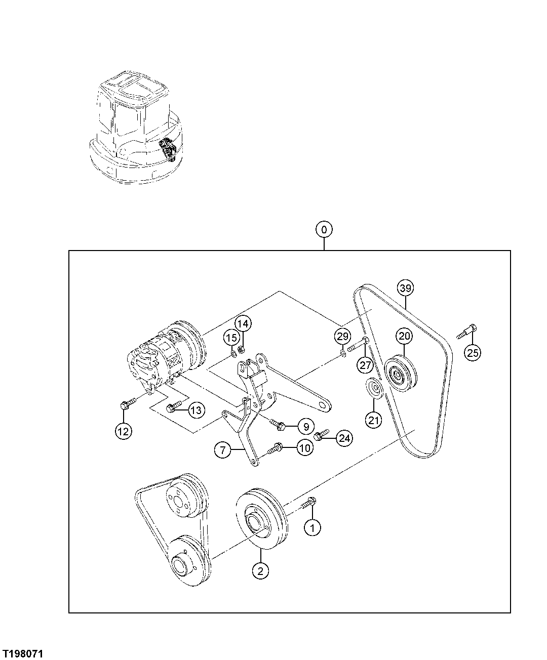 AIR CONDITIONER COMPRESSOR DRIVE COMPONENTS