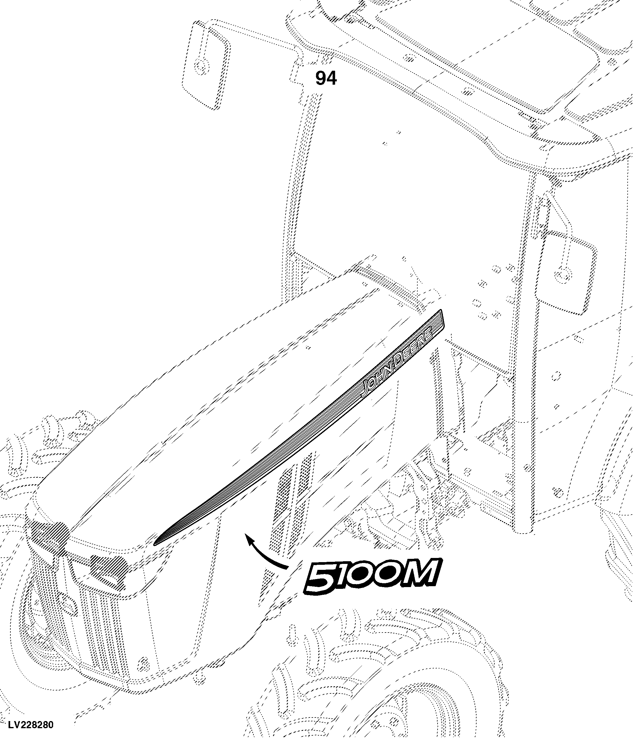 5100M Tractor (Engine 4045HLV72)(North American Edition)(FT4)