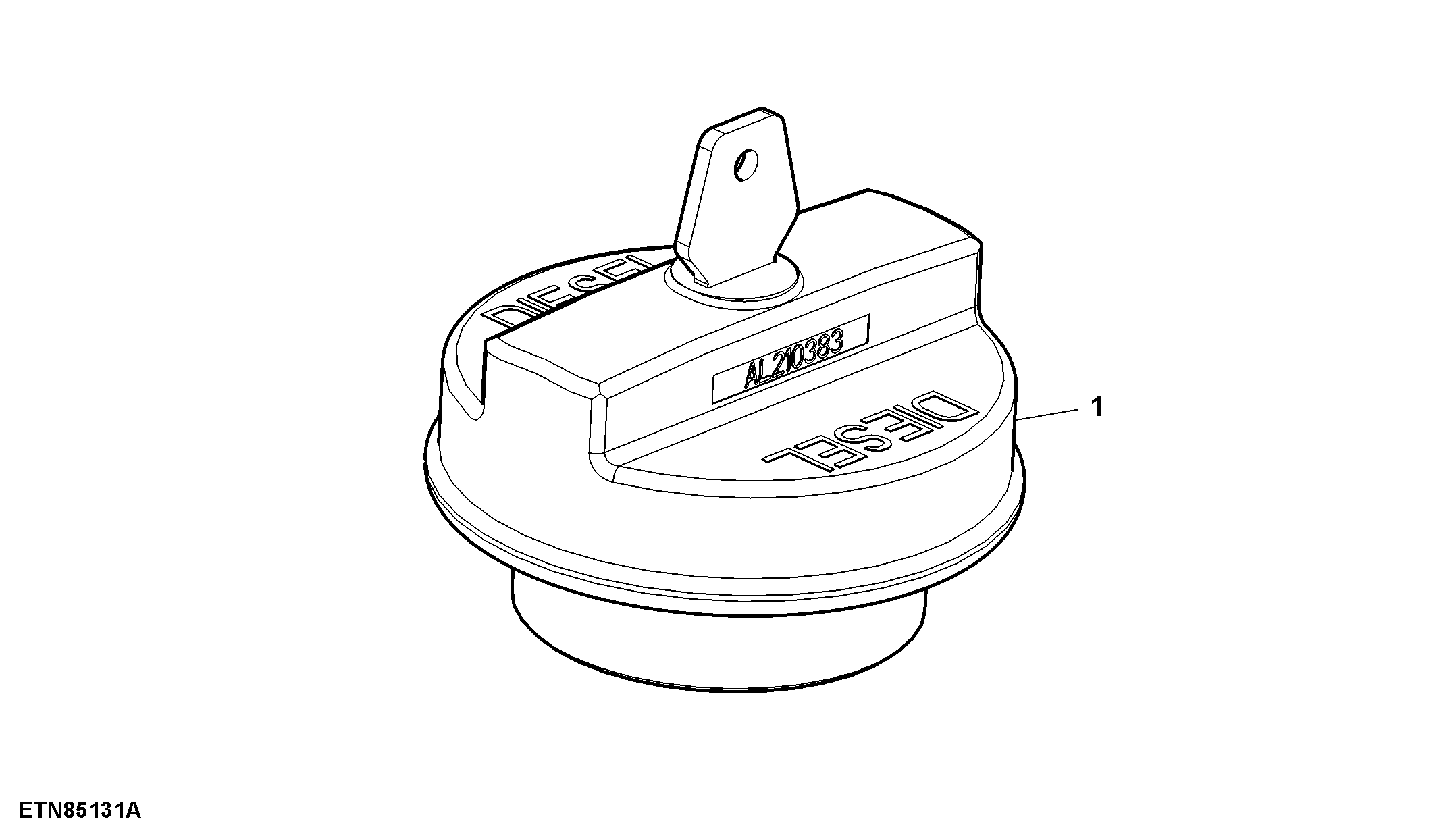 Filler Cap, Fuel Tank, Lockable