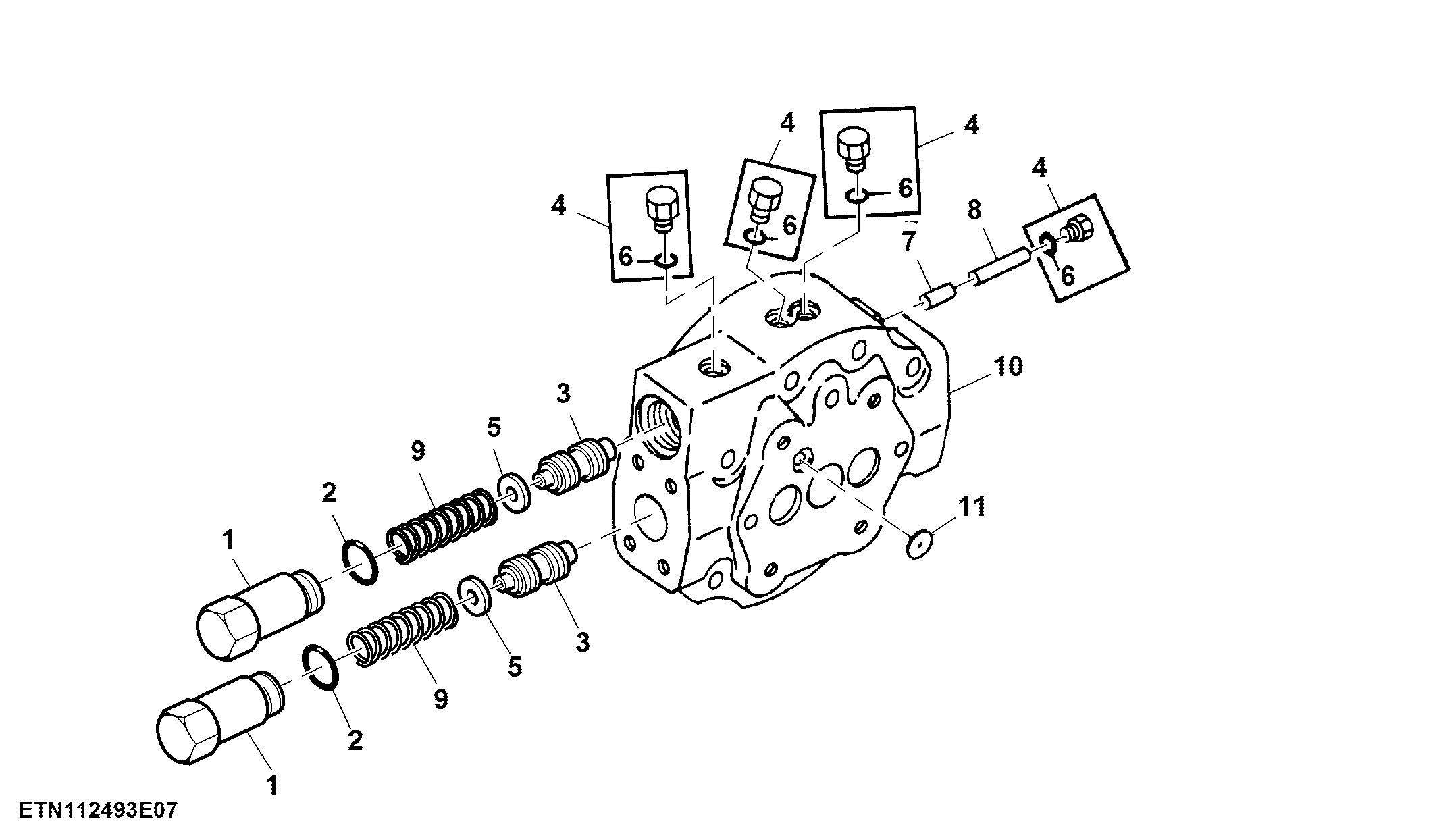 Hydrostatic Final Drive Pump Cover for Push Button Shift Transmission, Final Tier 4