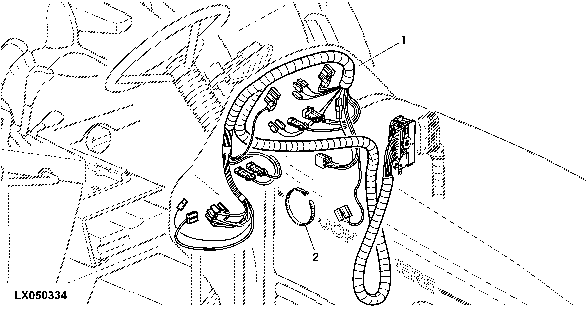 WIRING HARNESS INSTRUMENTS (OPEN OPERATOR'S STATION)