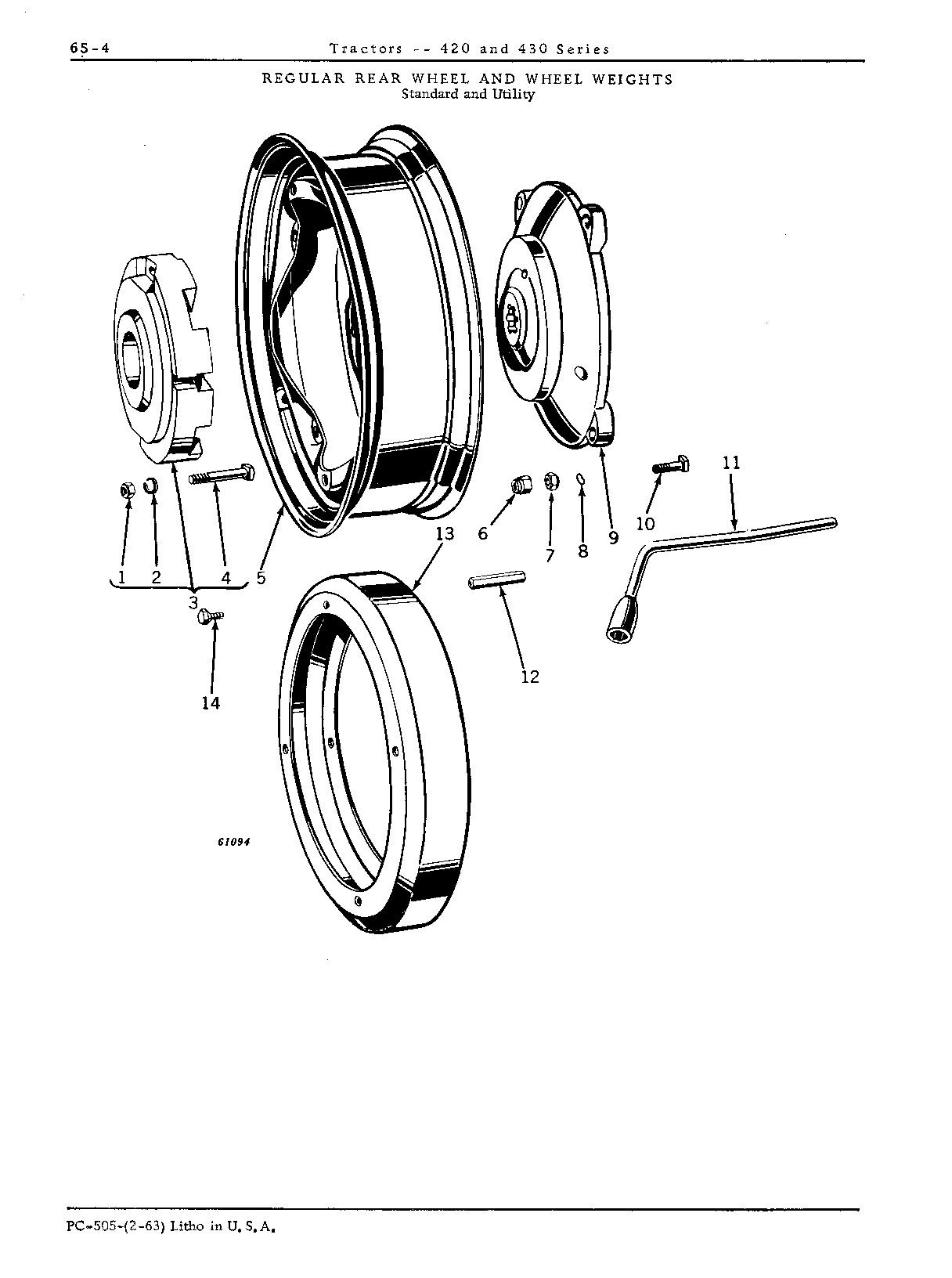 Rear wheel weights (S and U)