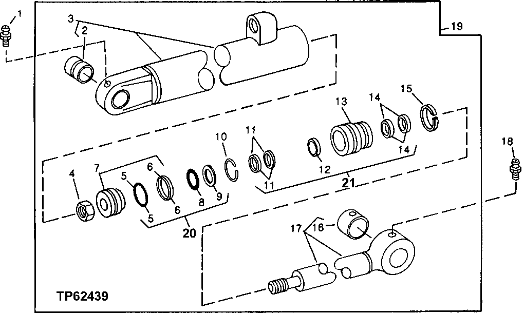 Replacement Steering Cylinder without MFWD ( - 911131)
