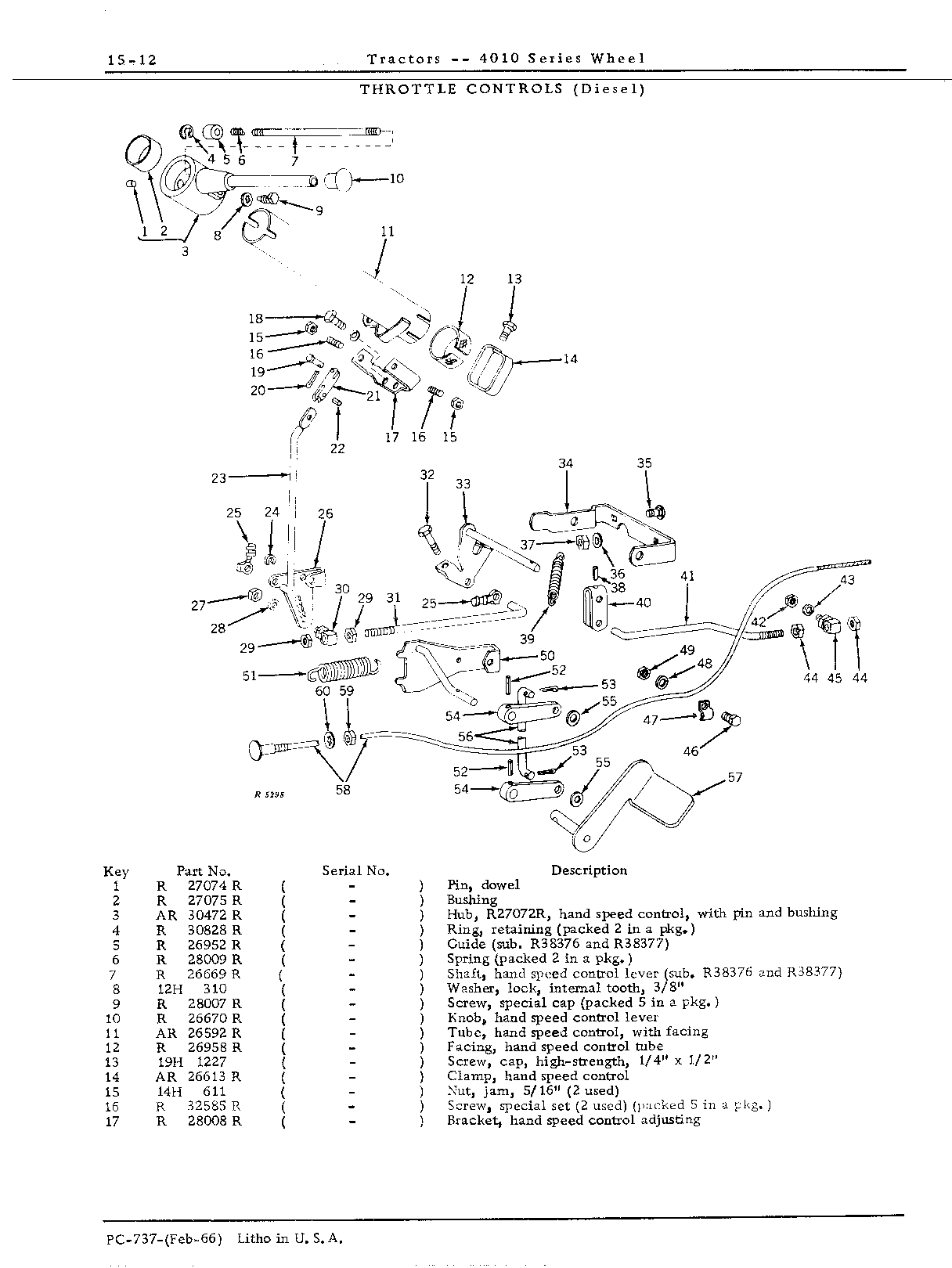 Cable, fuel shut-off (diesel)