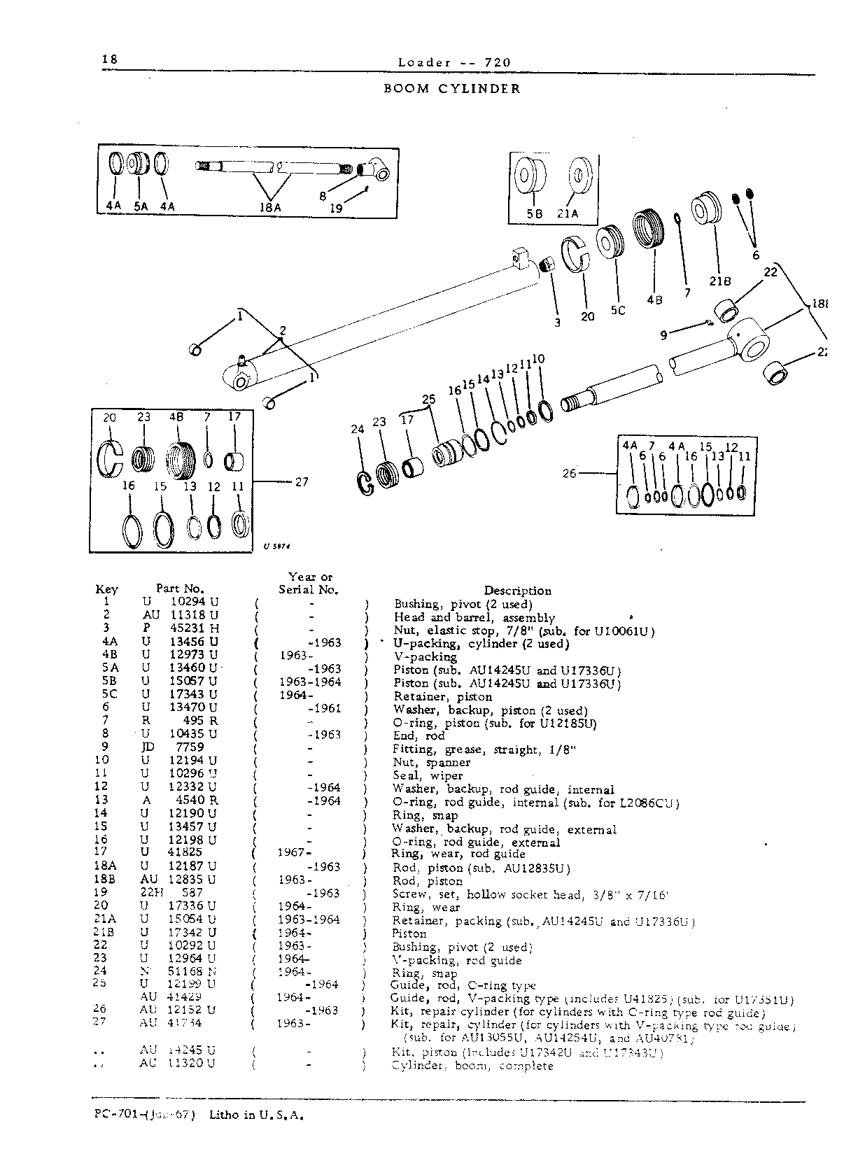 Cylinder, boom