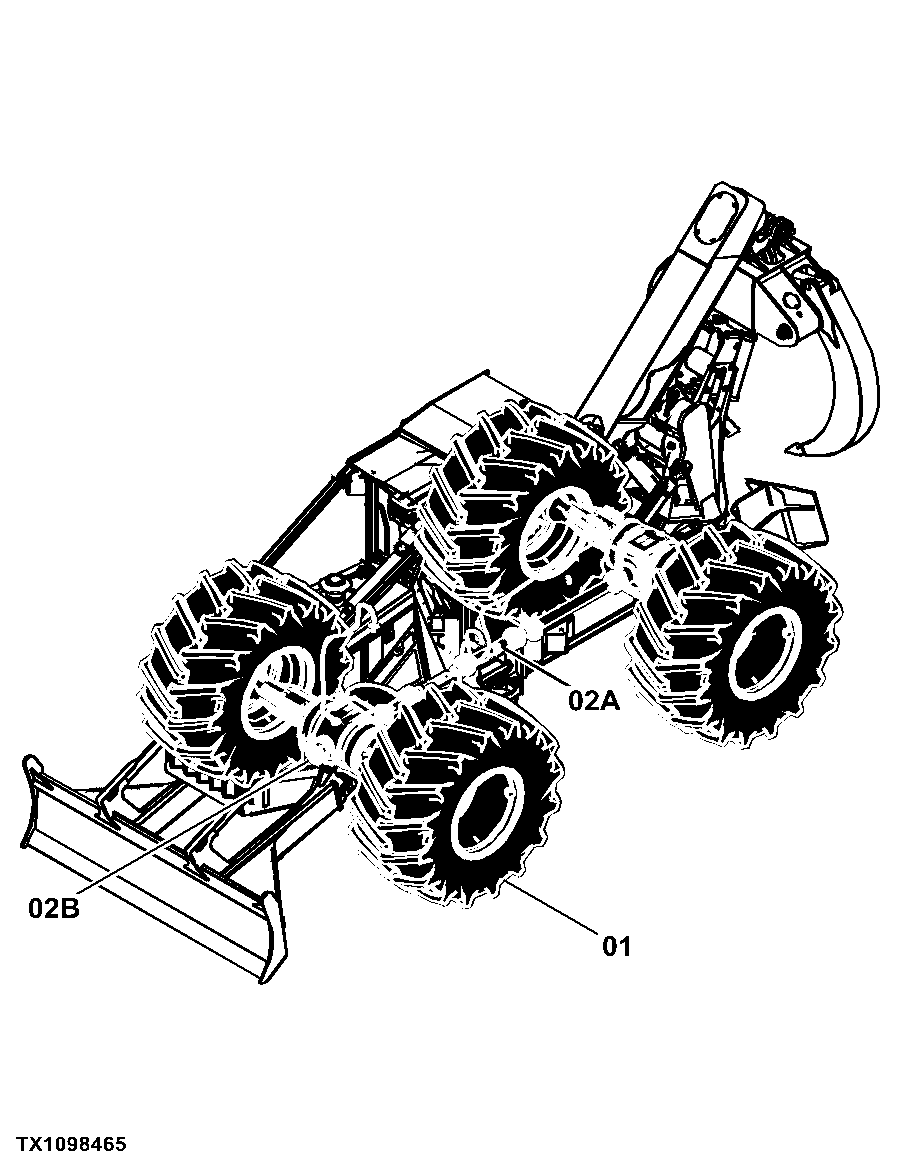 848H Cable and Grapple Skidder (PIN: 1DW848HX_ _C630436 - C666892) (PIN: 1DW848HX_ _D630436 - D666892)