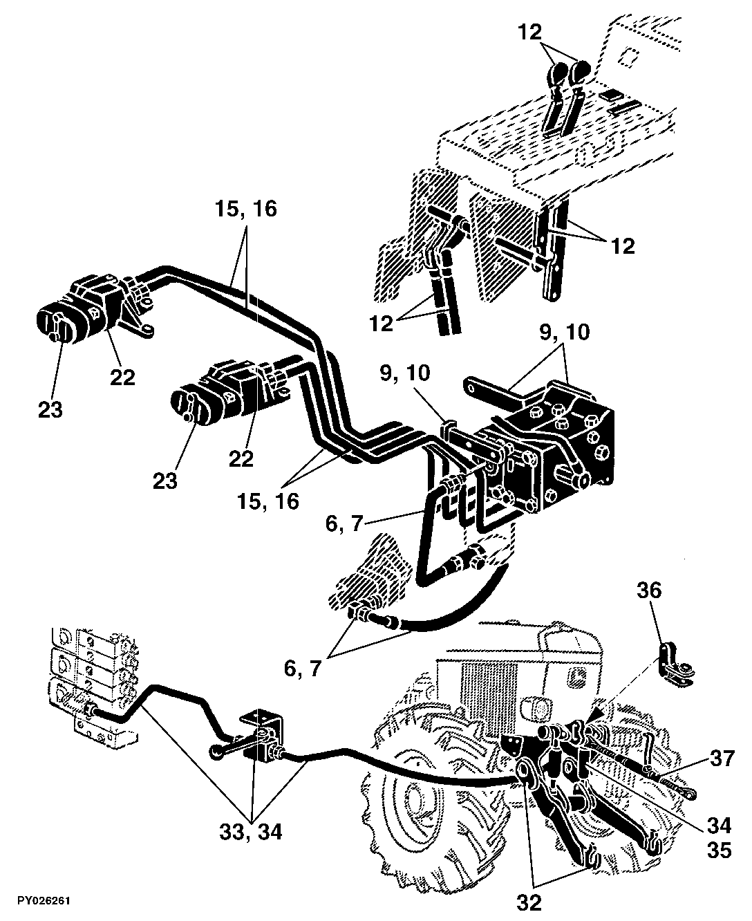 74 Selective Control Valves - Poppet Type, Front Hitch
