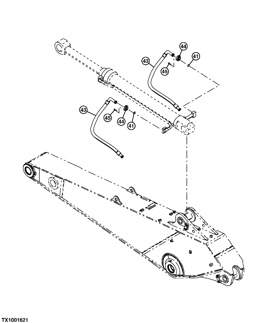 Arm Hydraulic Lines (Semi-Long Arm)
