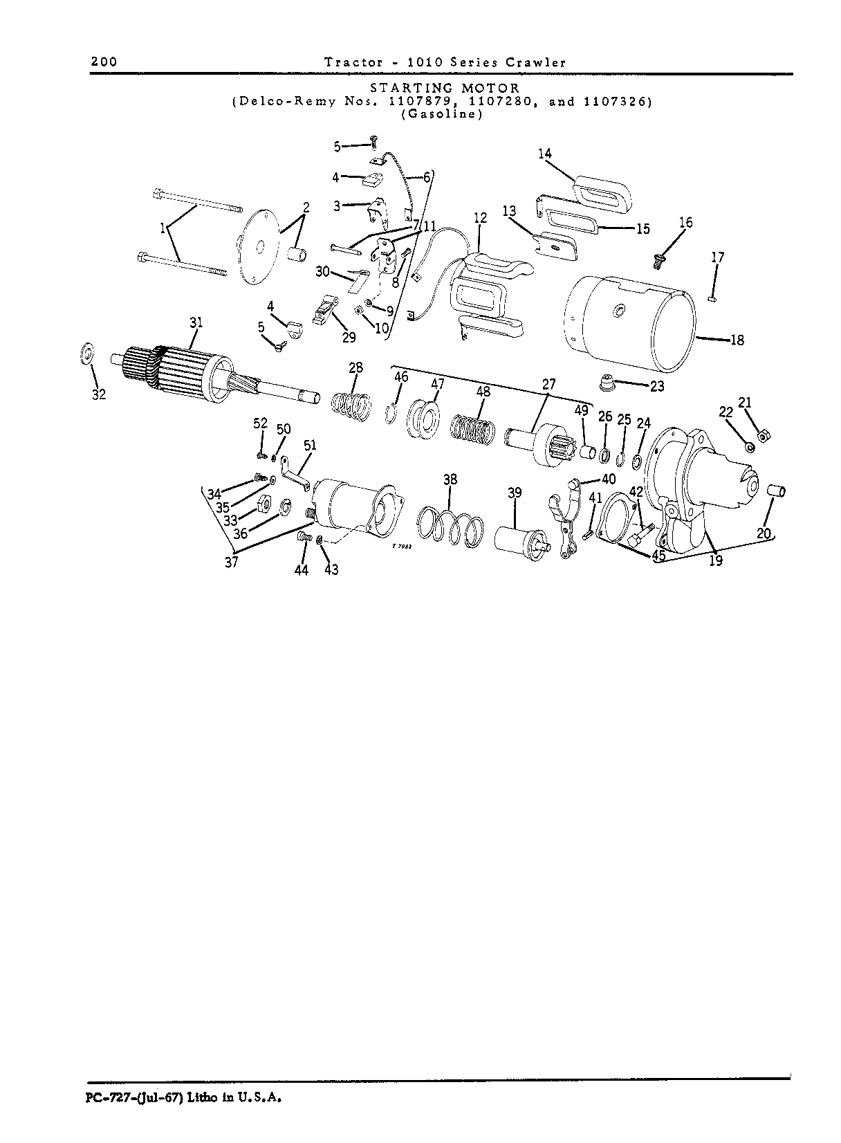 Motor, starting, 12-volt (Continued)