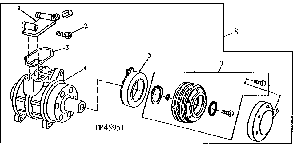 Air Conditioning Compressor Manifold and Dust Cover ( - 830204)