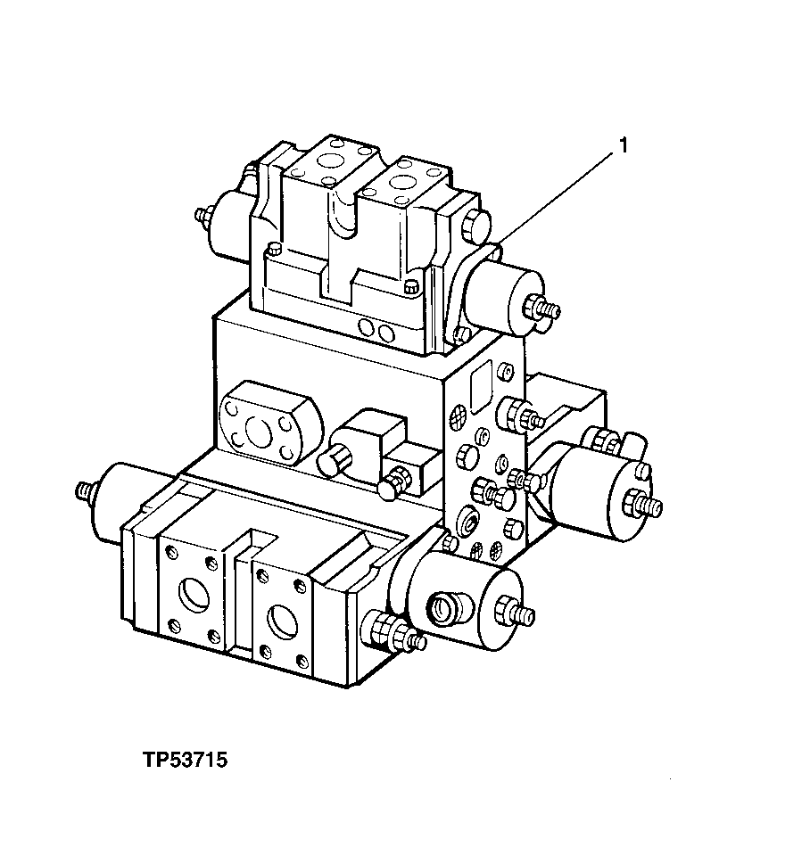 MAIN HYDRAULIC CONTROL VALVE ASSEMBLY (556936 - )
