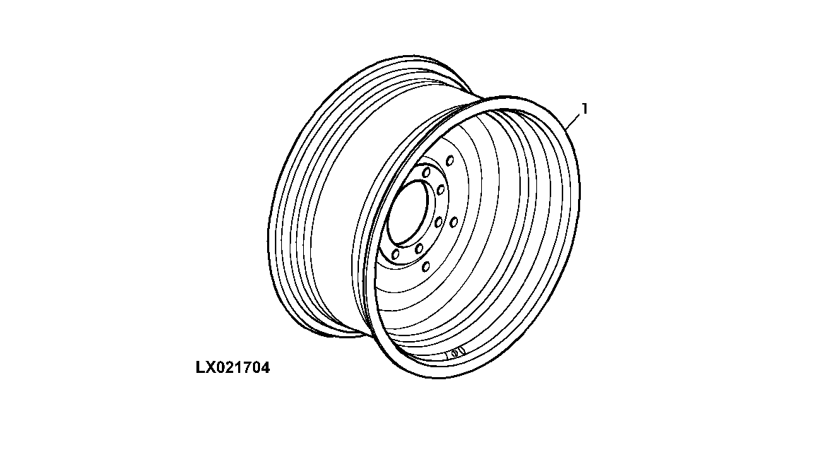 STEEL DISK REAR WHEELS (275MM BOLT CIRCLE DIAMETER)