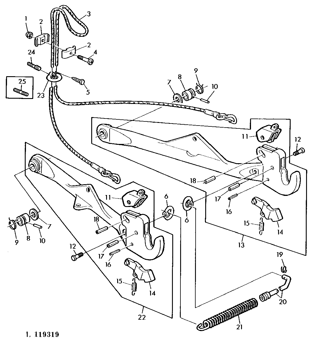 THREE POINT HITCH-HOOK DRAFT LINKS (WITH INCREASED LIFTING CAPACITY)
