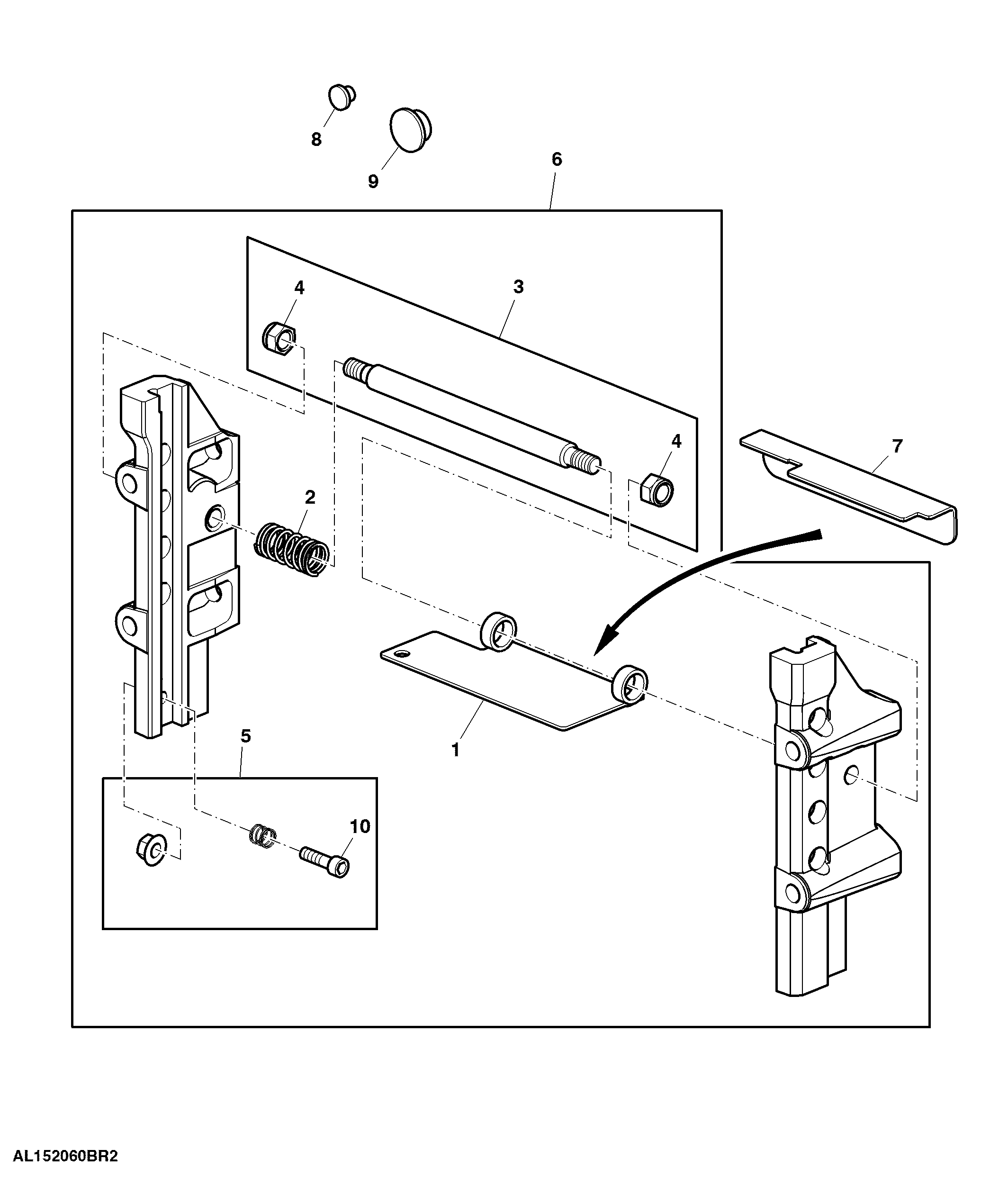 Bracket, Trailer Hitch Height Adjustable, 4 Position