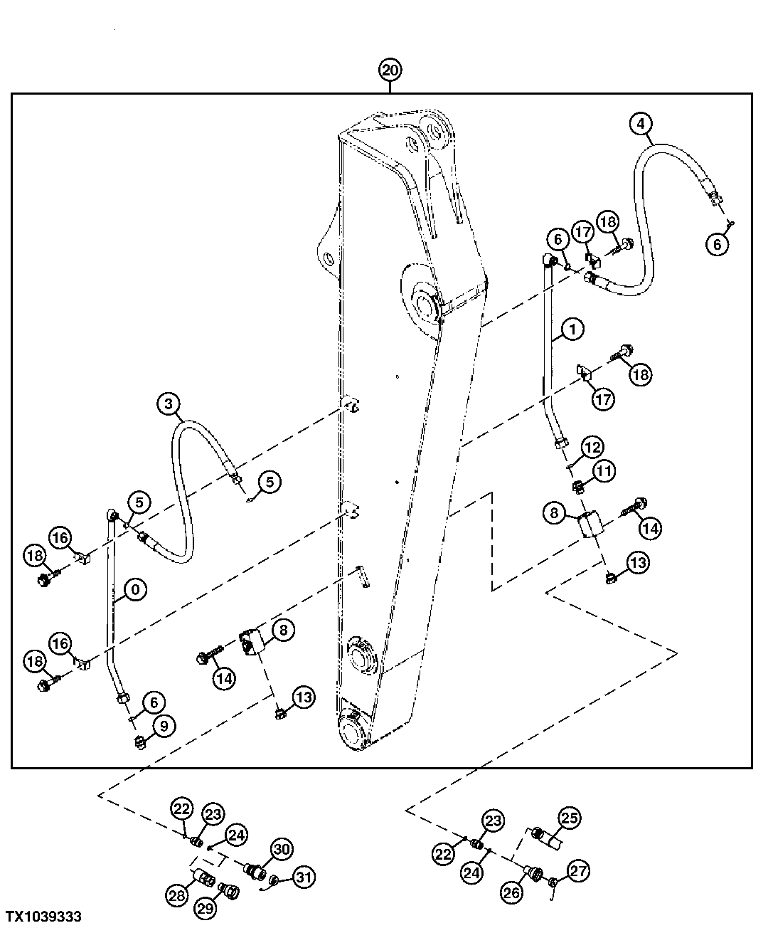 AUXILIARY HYDRAULIC FIELD KIT(HAMMER)(MONO & TWO PIECE BOOM)