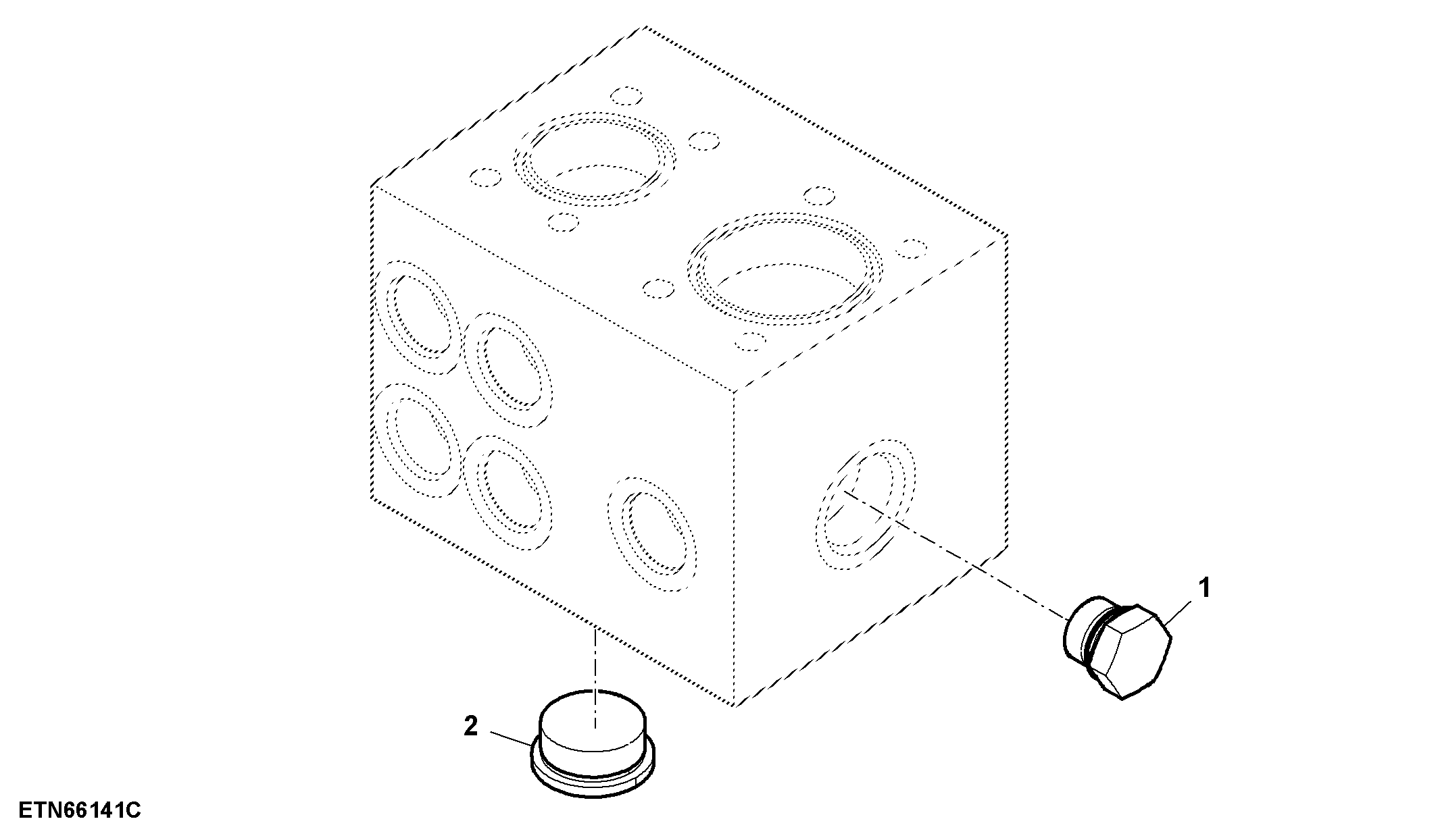 Main Hydraulic Manifold Plugs