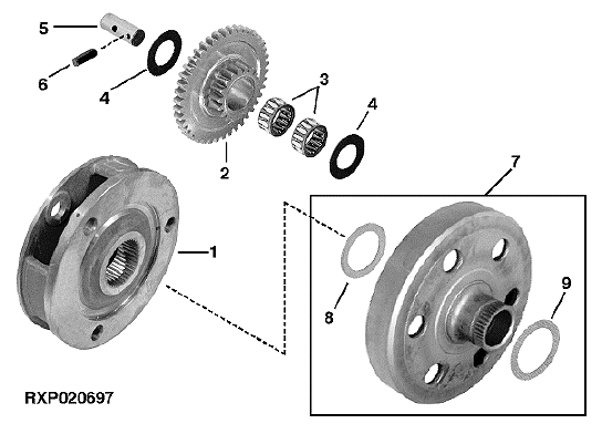 Input Planetary Carrier (Power Shift Transmission)