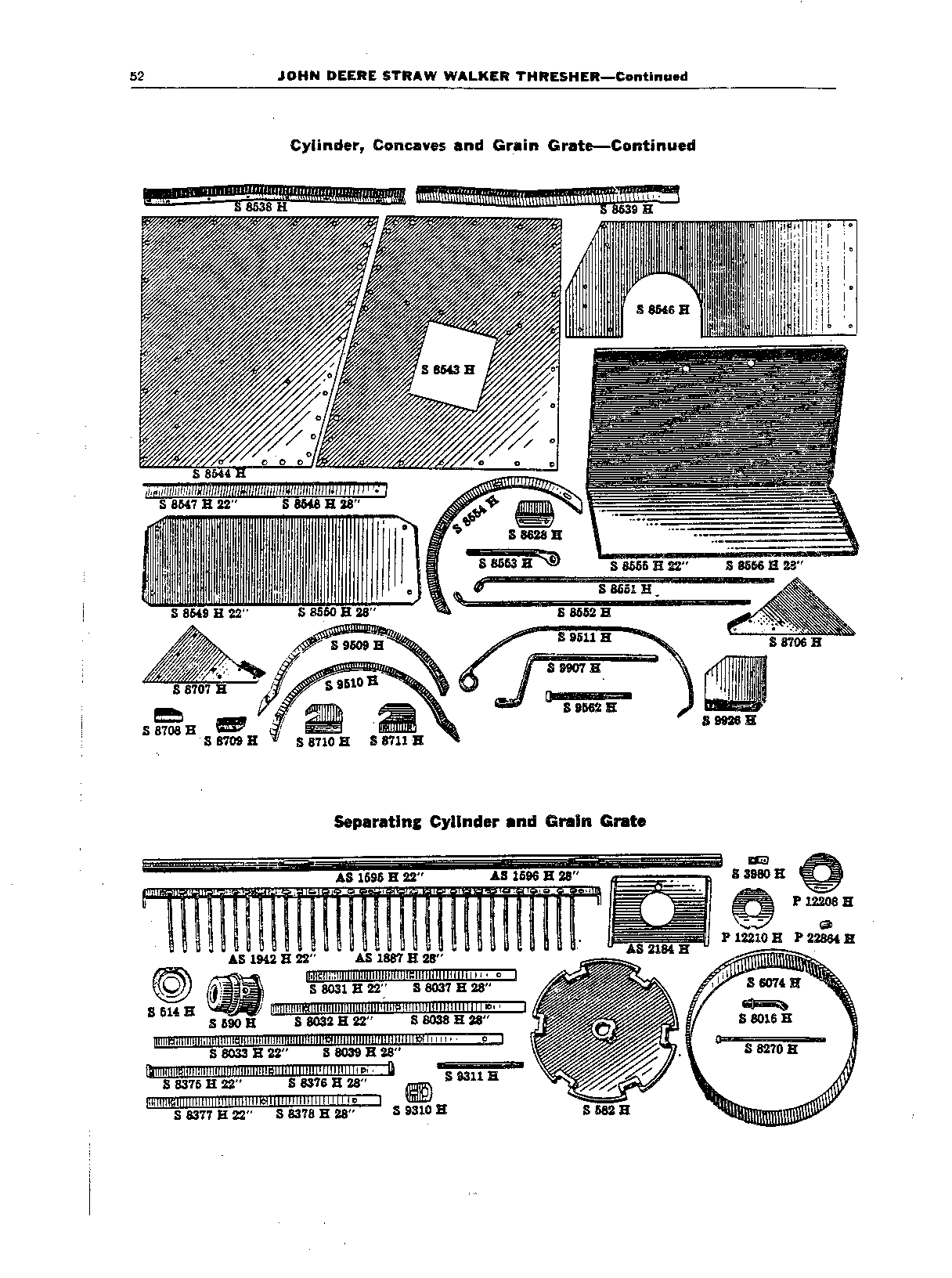 Straw Walker Thresher Tally Box Attachment for R.H. or L.H. End Delivery (Continued)