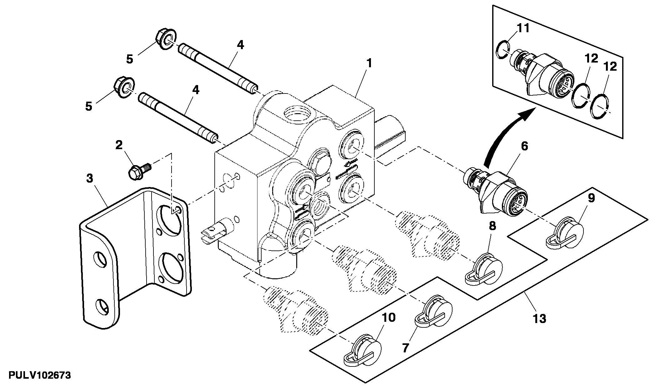 QUICK CONNECT COUPLERS AND DUST CAP, DUAL MID SCV