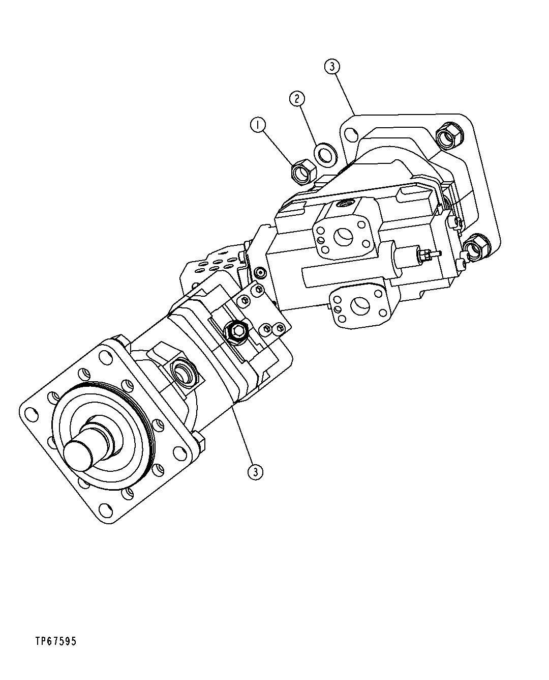 RIGHT AND LEFT HAND HYDROSTATIC DRIVE MOTORS