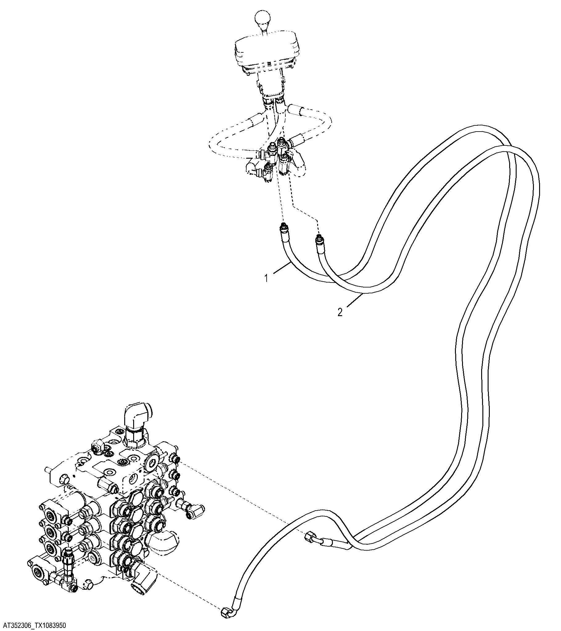 Rear Hydraulic Pilot Control Plumbing