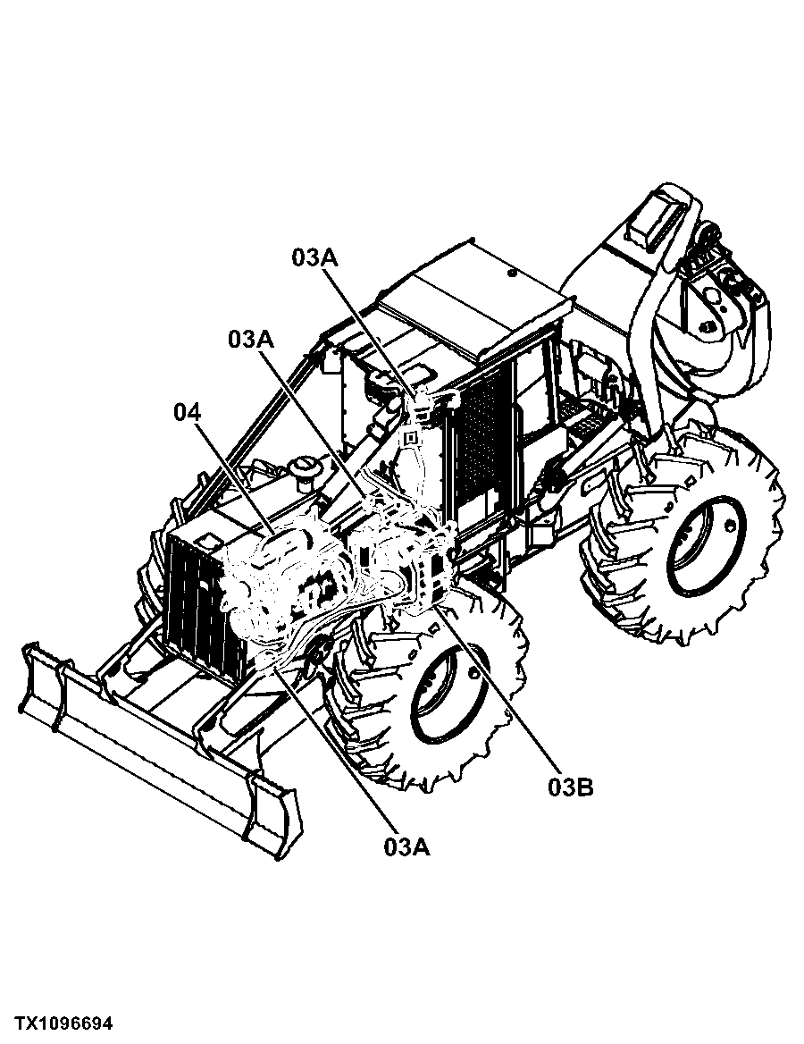 548GIII Grapple Skidder (PIN: 1DW548GX_ _C630436 - C666892)
